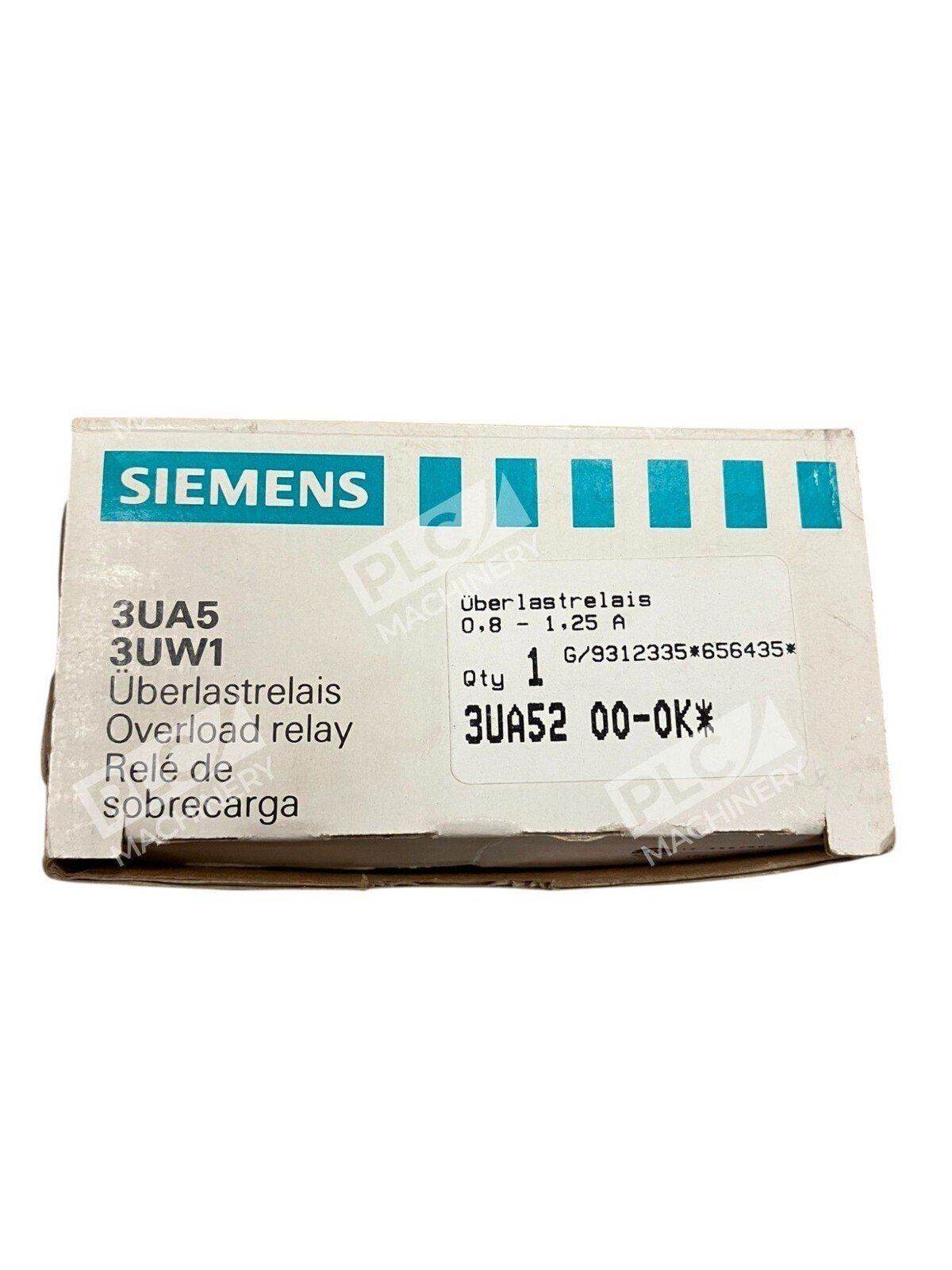 Siemens 3UA5 3UW1 0.8-1.25A Overload Relay 3UA52 00-0K - Image 2