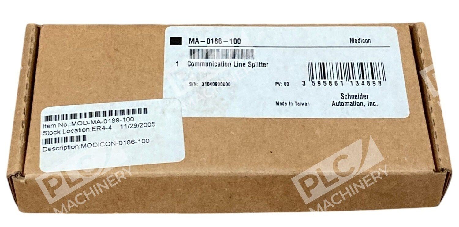 Schneider Automation Modicon Communication Line Splitter MA-0186-100