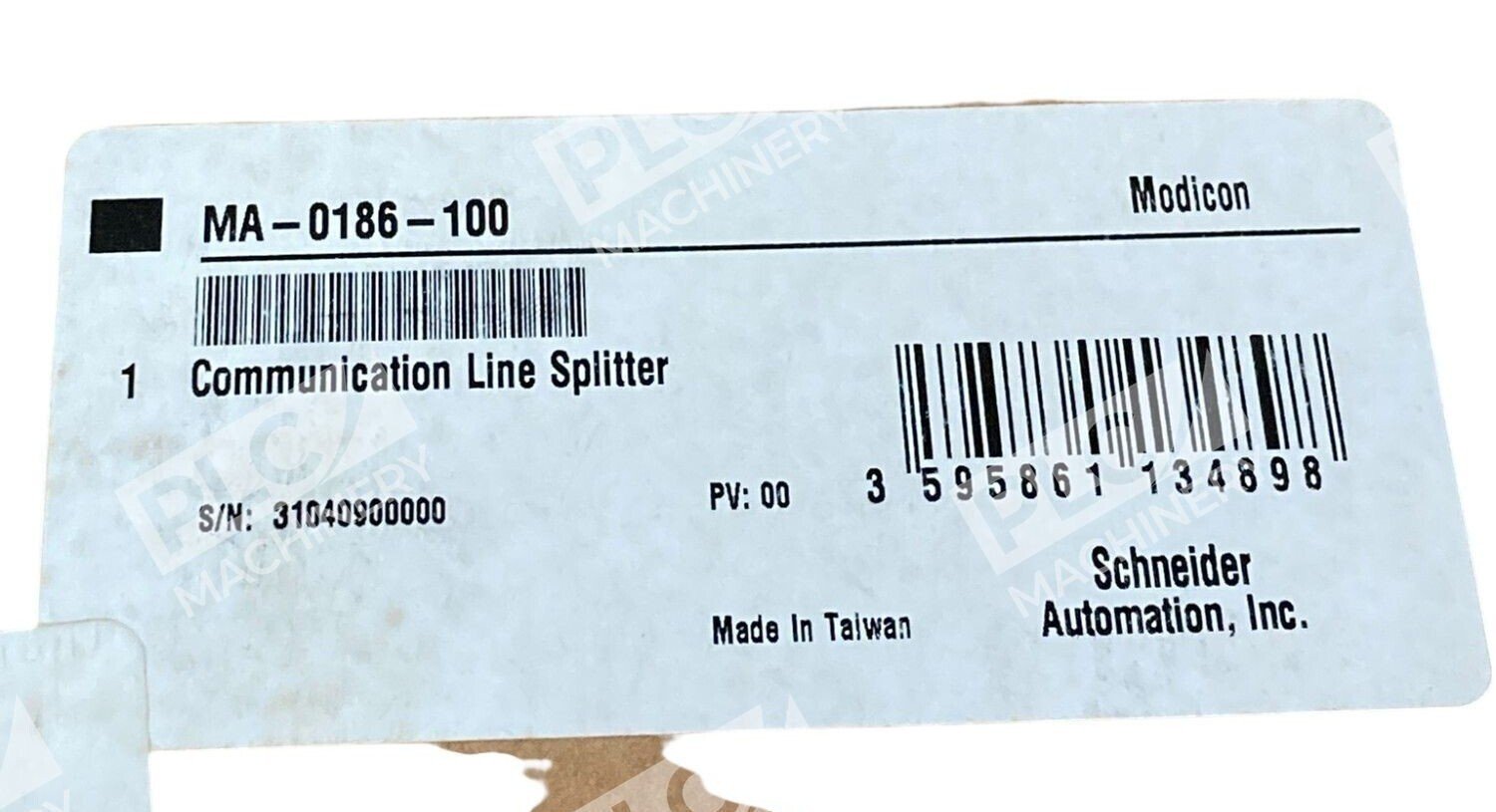 Schneider Automation Modicon Communication Line Splitter MA-0186-100 - Image 2