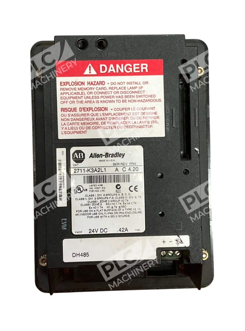 Allen Bradley AB PanelView 300 Interface 2711-K3A2L1 /A - Image 3