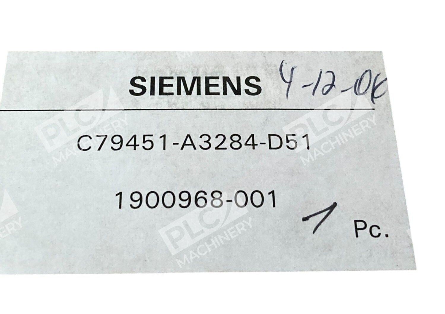 Siemens 1900968-001 Base Plate F/ Ultramat 5 Gas Analyzer Board C79451-A3284-D51 - Image 2