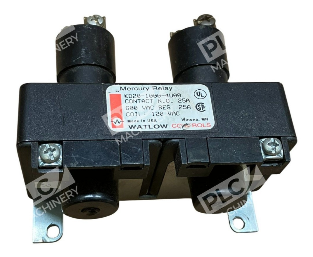 Watlow Controls 25A 600VAC 120VAC Mercury Relay KD20-1000-4U00