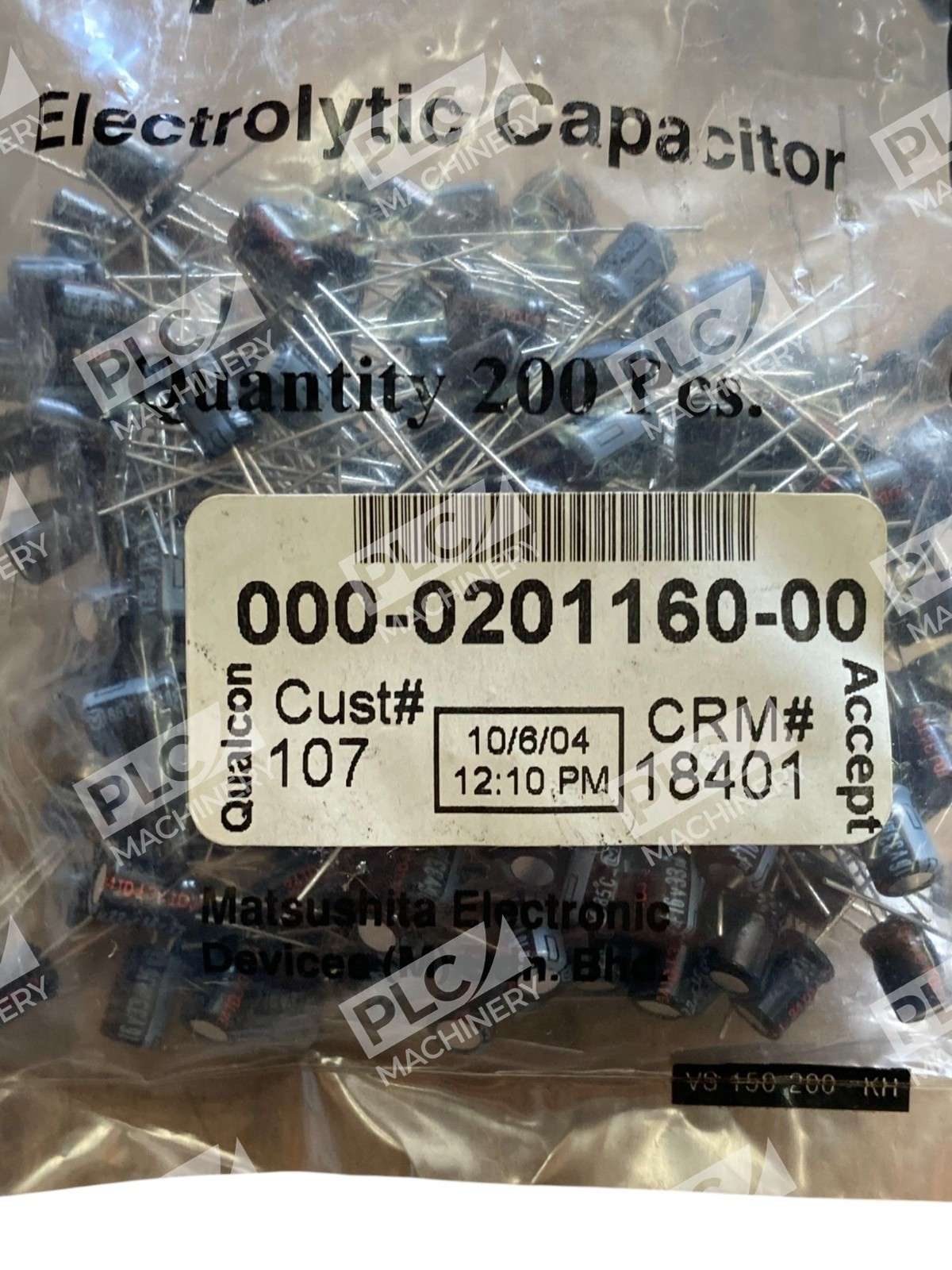 200 x Panasonic 000-0201160-00 Electrolytic Capacitors 22mfd 250v +105℃ 5 x 11mm - Image 4