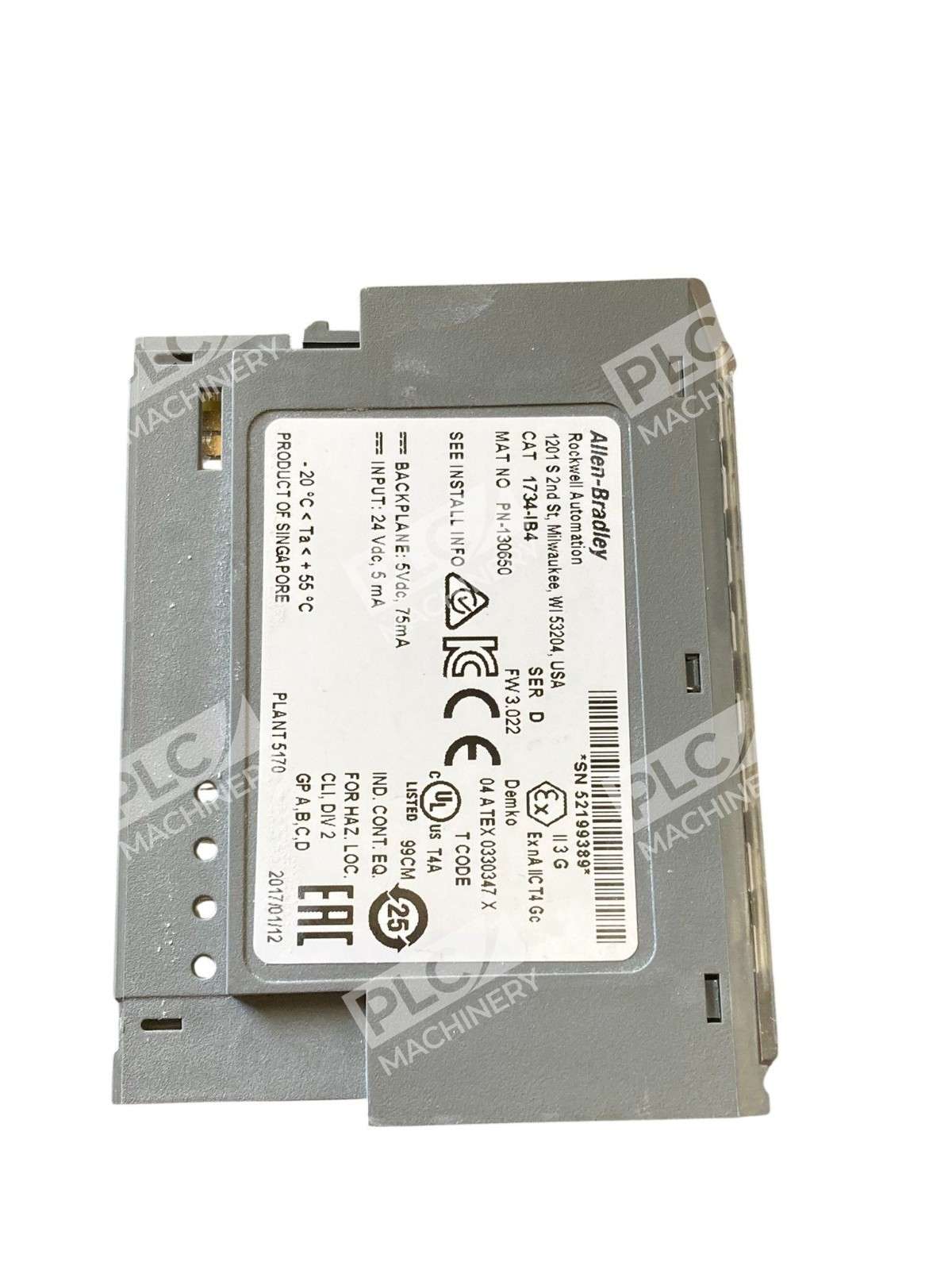 Allen-Bradley 1734-1B4 Digital Input Module Series D - Image 8