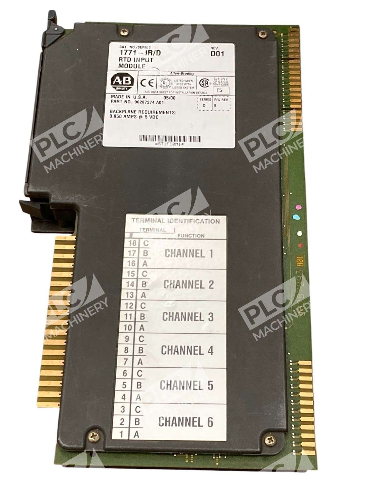 Allen Bradley 1771-IR/D RTD Input Power Module