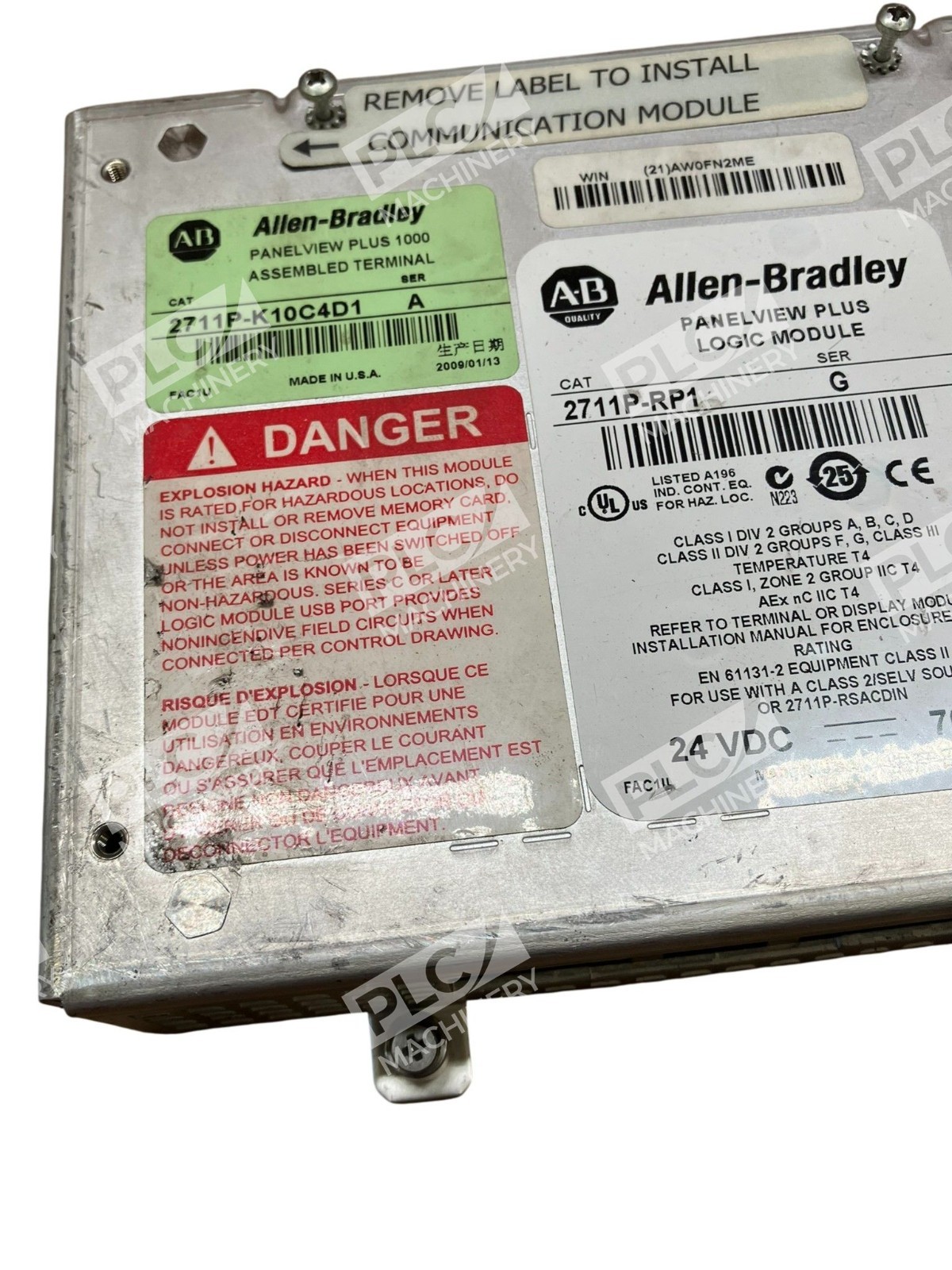 Allen Bradley AB Panelview Plus Logic Module 2711P-RP1 /G - Image 4