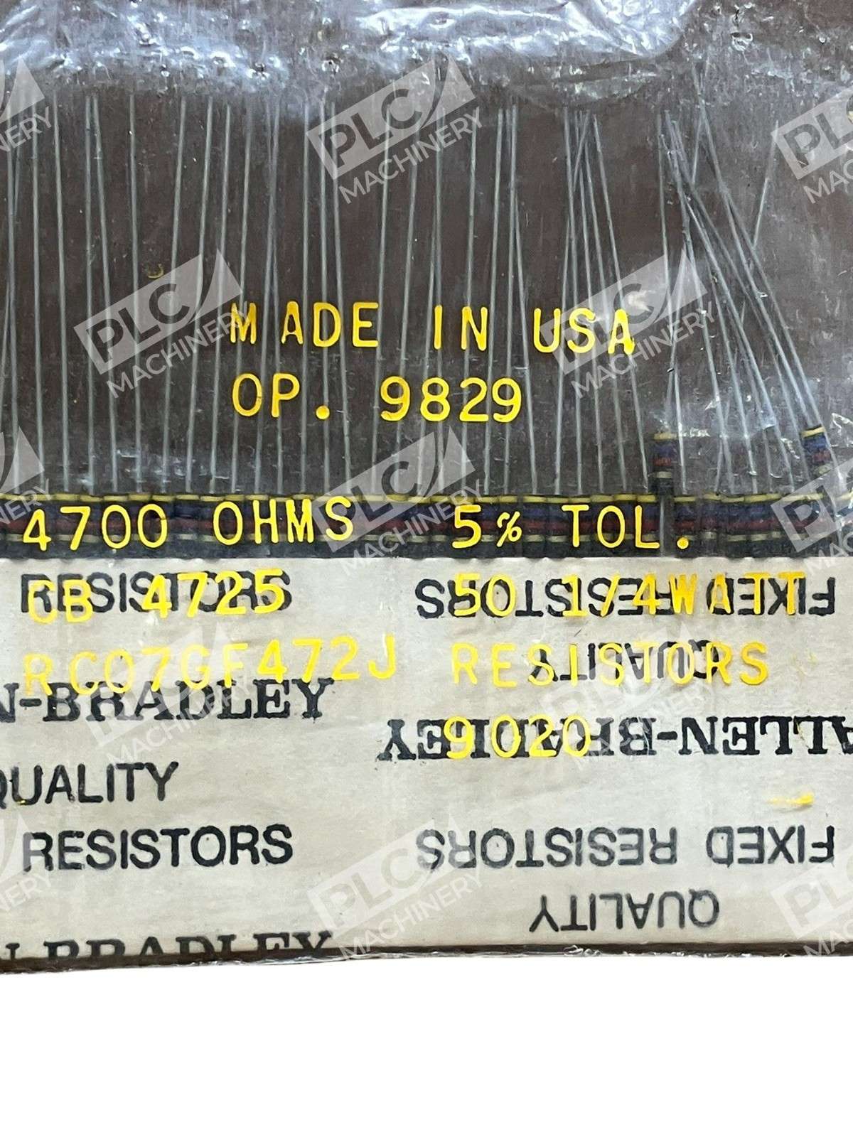 Allen-Bradley RC07GF472J 4700 Ohms Fixed Resistor 4.7KΩ 5% 1/4W - Image 3