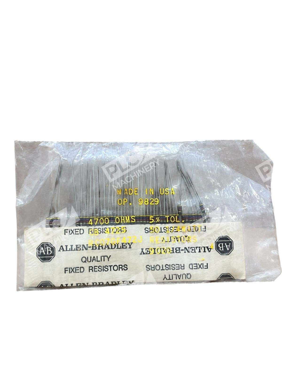 Allen-Bradley RC07GF472J 4700 Ohms Fixed Resistor 4.7KΩ 5% 1/4W