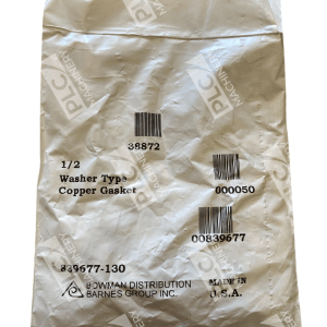 Barnes 38872 12 Washer Type Copper Gasket