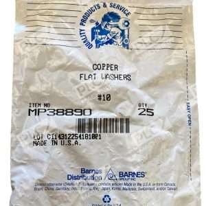 Barnes MP38890 Copper Flat Washers 25 Quantity