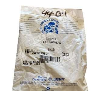 Barnes MP38892 Copper Flat Washers 25 Quantity 516 297622514190