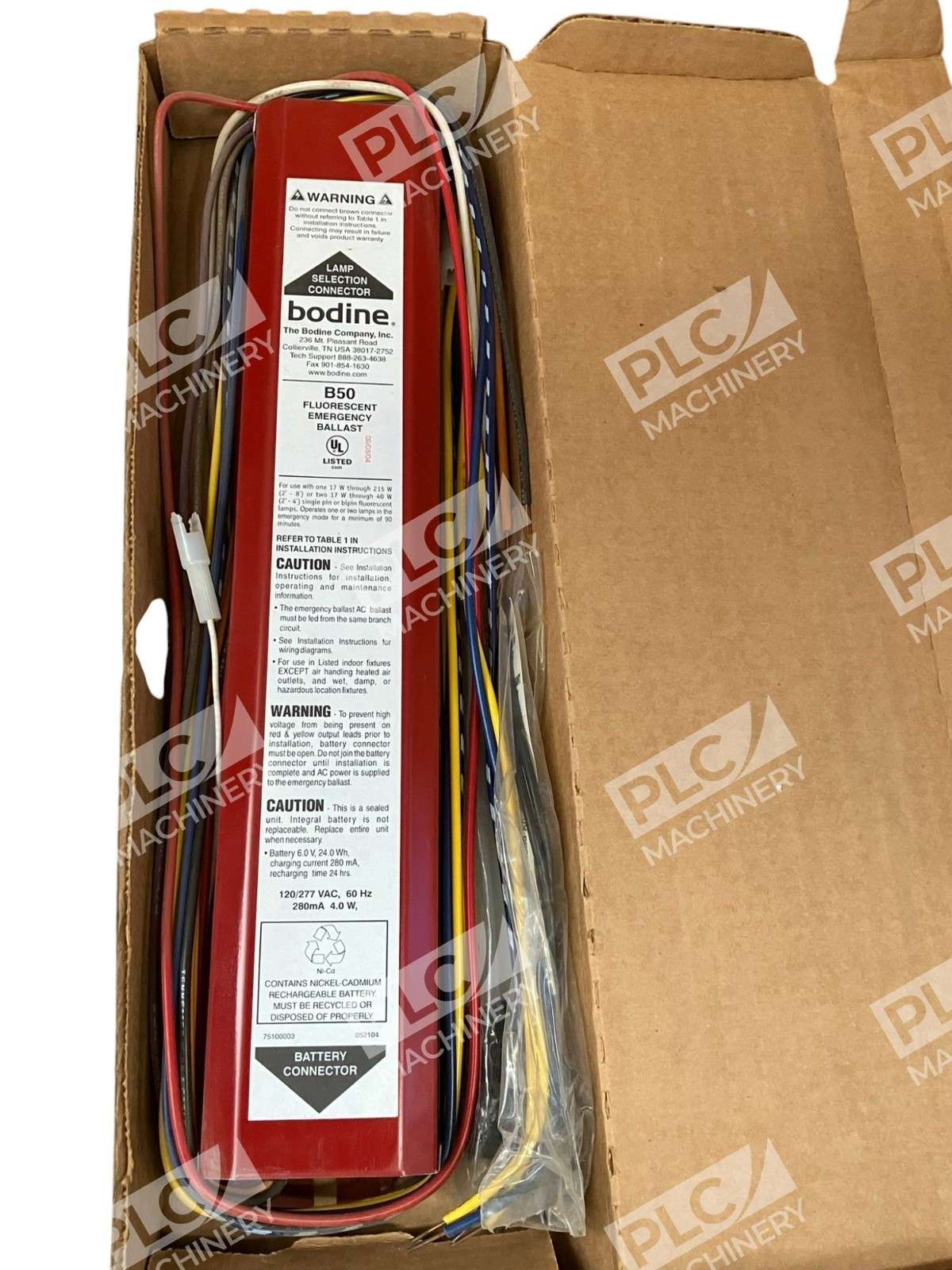 Bodine PE500033 090804 Fluorescent Emergency Ballast B50 - Image 4
