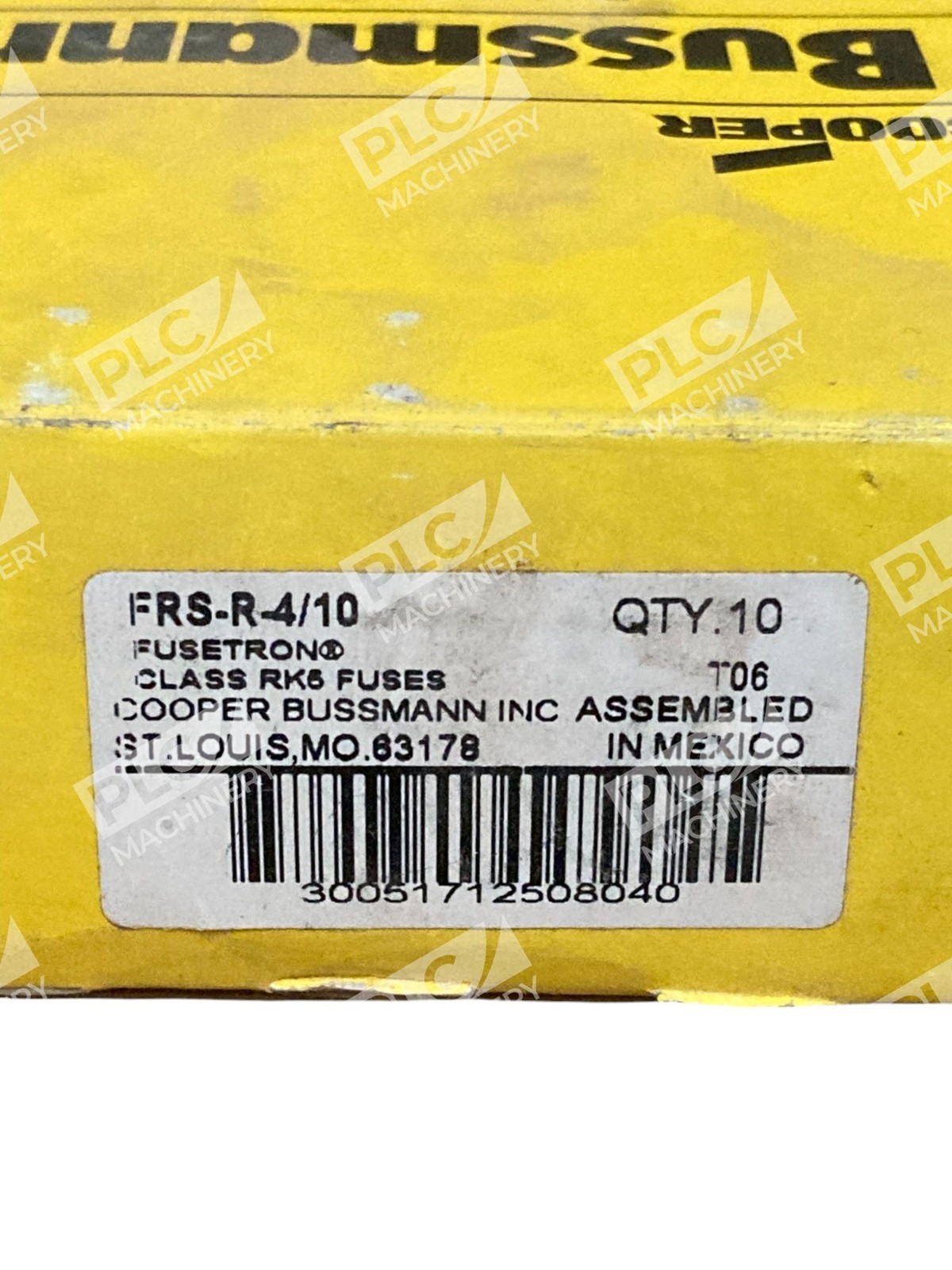 Cooper Bussmann 0.4A Fusetron Class RK5 Fuses FRS-R-4/10 (Box of 10) - Image 3