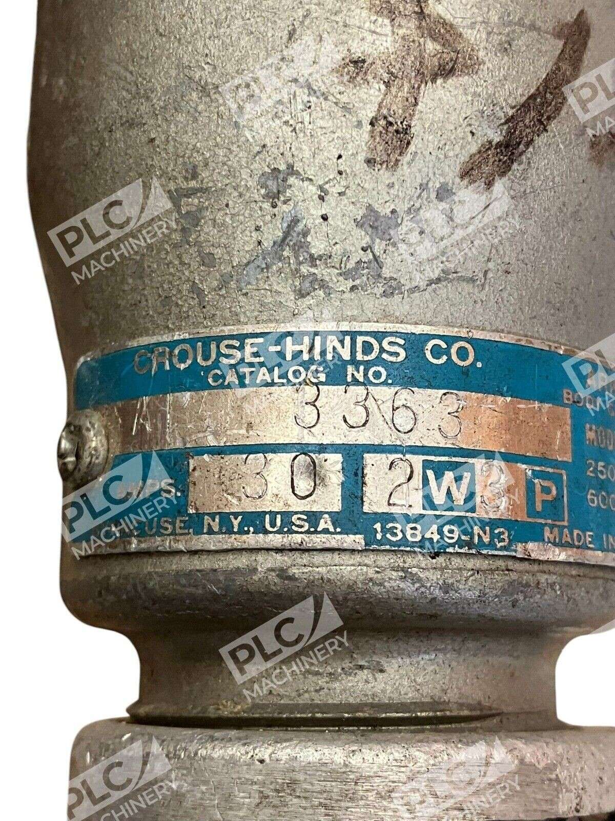 Crouse Hinds APJ-3363 3363 30A 2W 3P 250VDC 600VAC Arktite Plug Connector M54 - Image 3