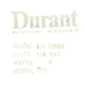 Durant 115VAC 6W 3 Digit Counter 3 Y 11564 227036451350