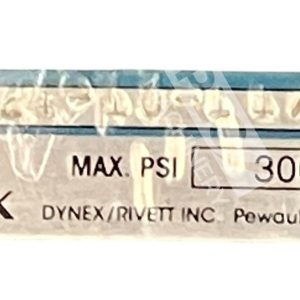 Dynex Rivett 3000PSI Relief Valve 8821 10 1 12 28 226917182720