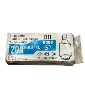 ETI 20A 500V Fuse Links DII (Box of 3)