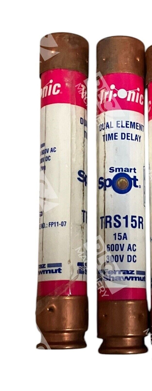 Ferraz Shawmut Tri-Onic Dual Element Smart Spot 15A 600VAC TRS15R (lot of 2)