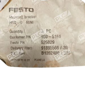 Festo 525029 900 5161 Mounting Bracket HRB D MINI Bag of 3 226549238580