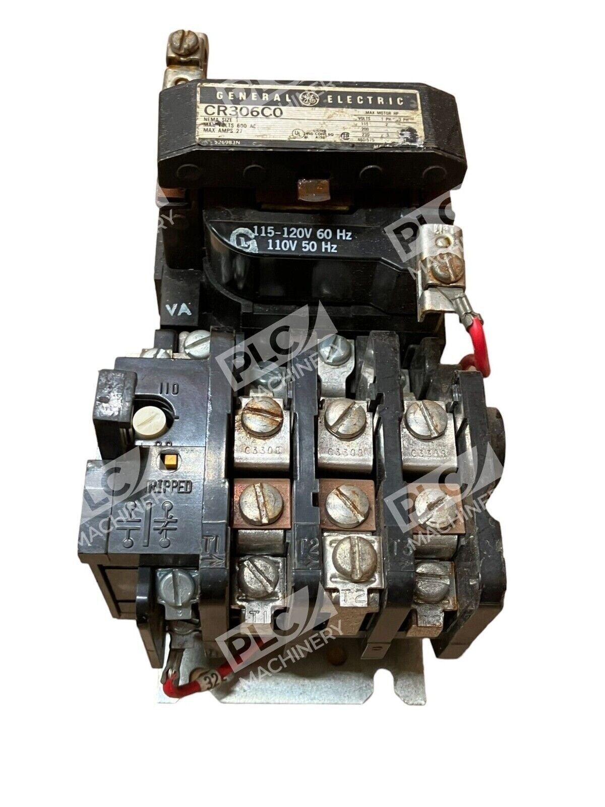 General Electric CR306C0 Magnetic Starter Nema 1 600VAC 27A