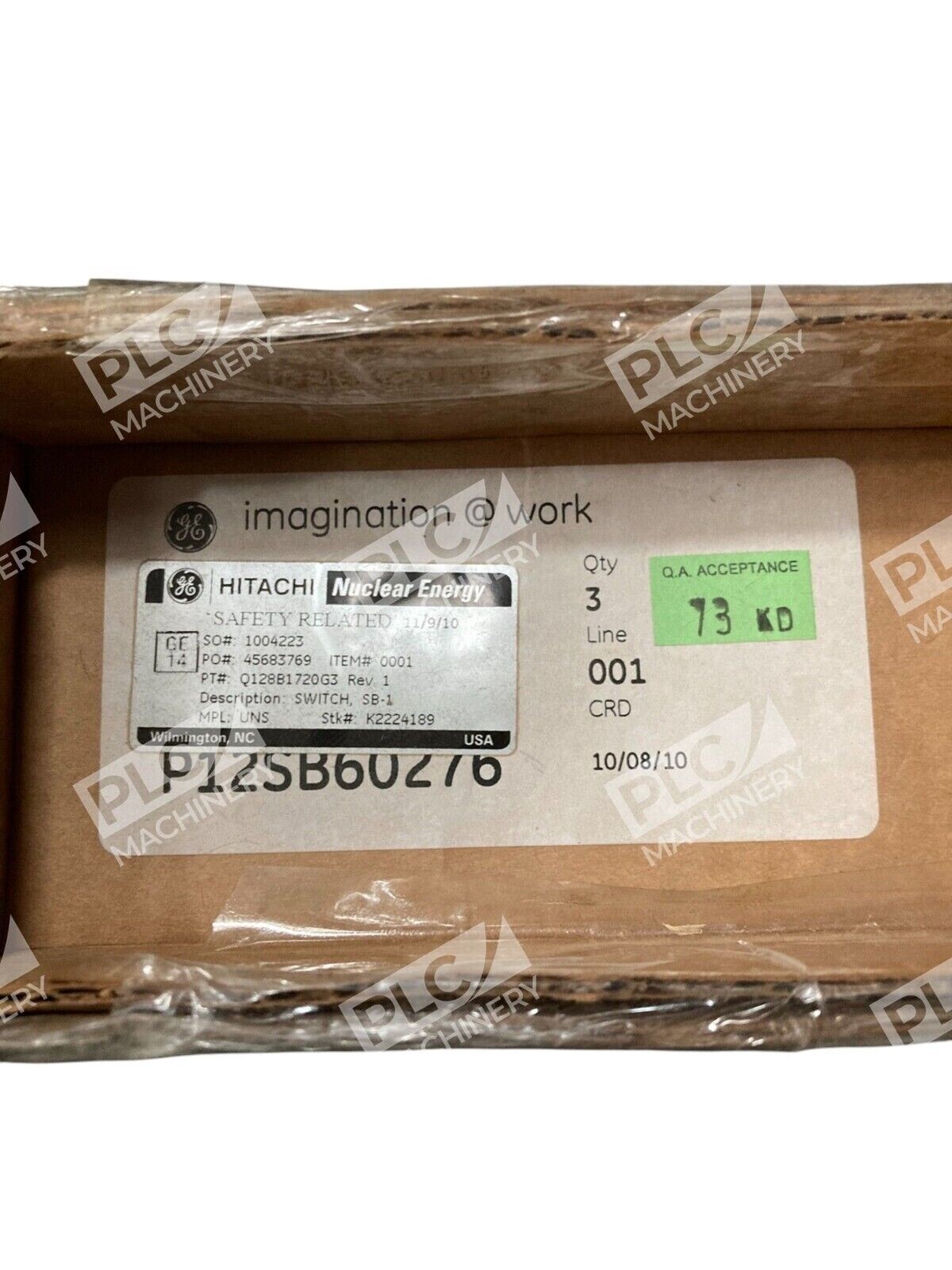 General Electric GE Hitachi P12SB60276 SB-1 Switch Q128B1720G3 (Box of 3)