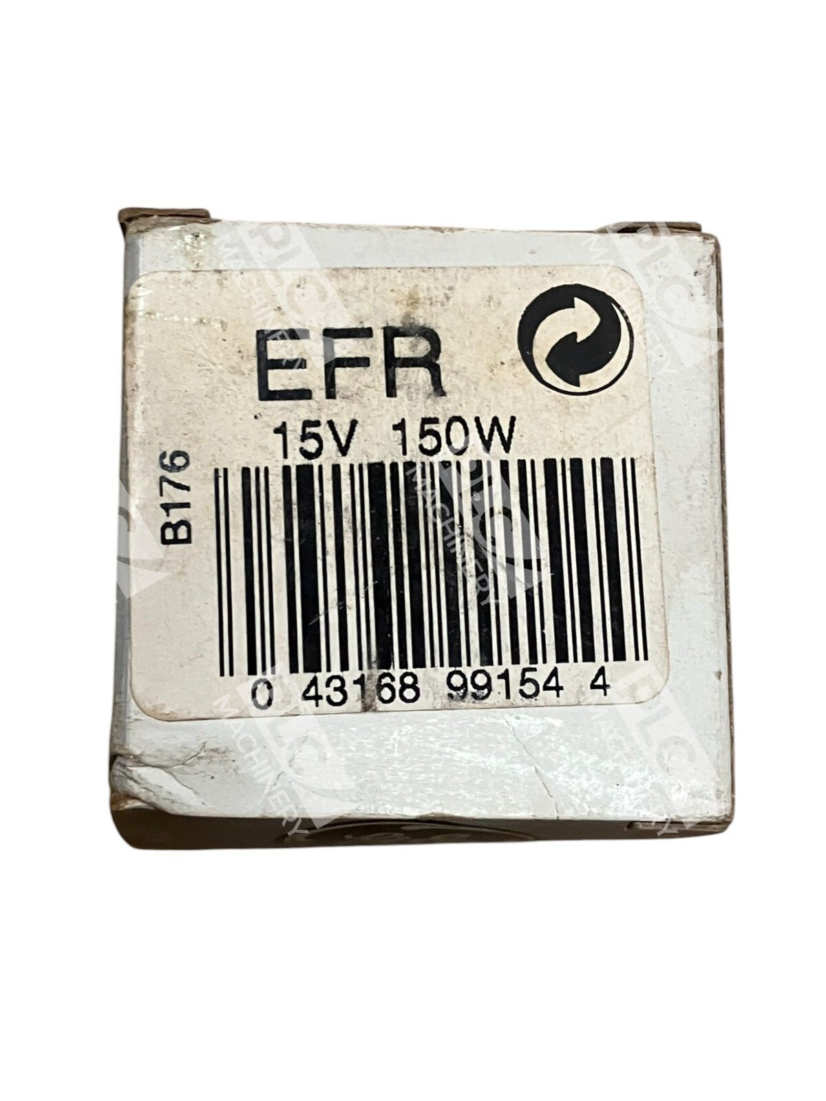 General Electric GE Lamp Bulb EFR 15V 150W