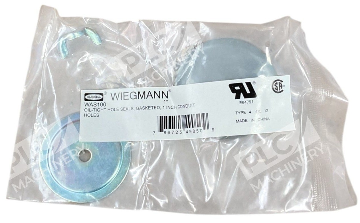 Hubbell Weigmann Oil-Tight Hole Seal 1" Conduit Hole Gasketed WAS100