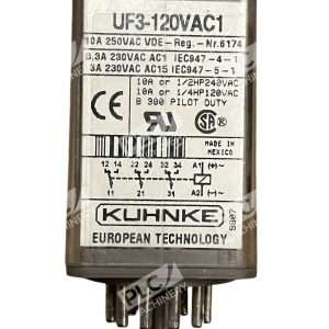 Kuhnke 10A 250VAC VED Reg Nr6174 Relay UF3 120VAC1