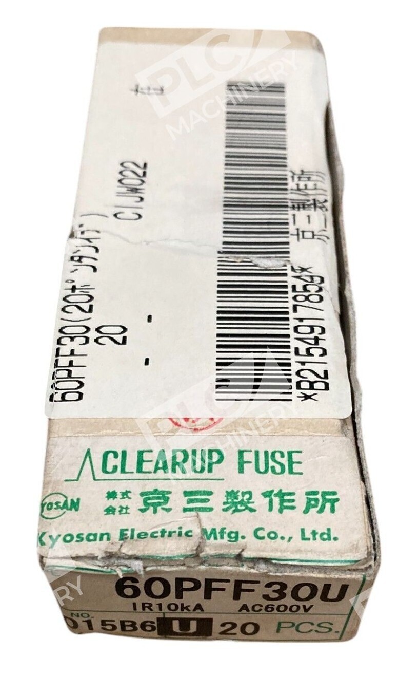 Kyosan Electric IR10kA 600VAC 015B6U Clearup Fuse 60PFF30U (Box of 20)