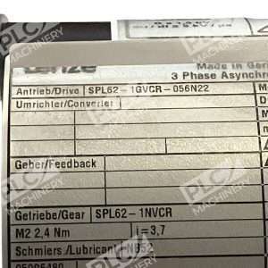 Lenze SPL62 1GVCR 056N22 SDSGAXX056 22 Servo Motor 297140261380