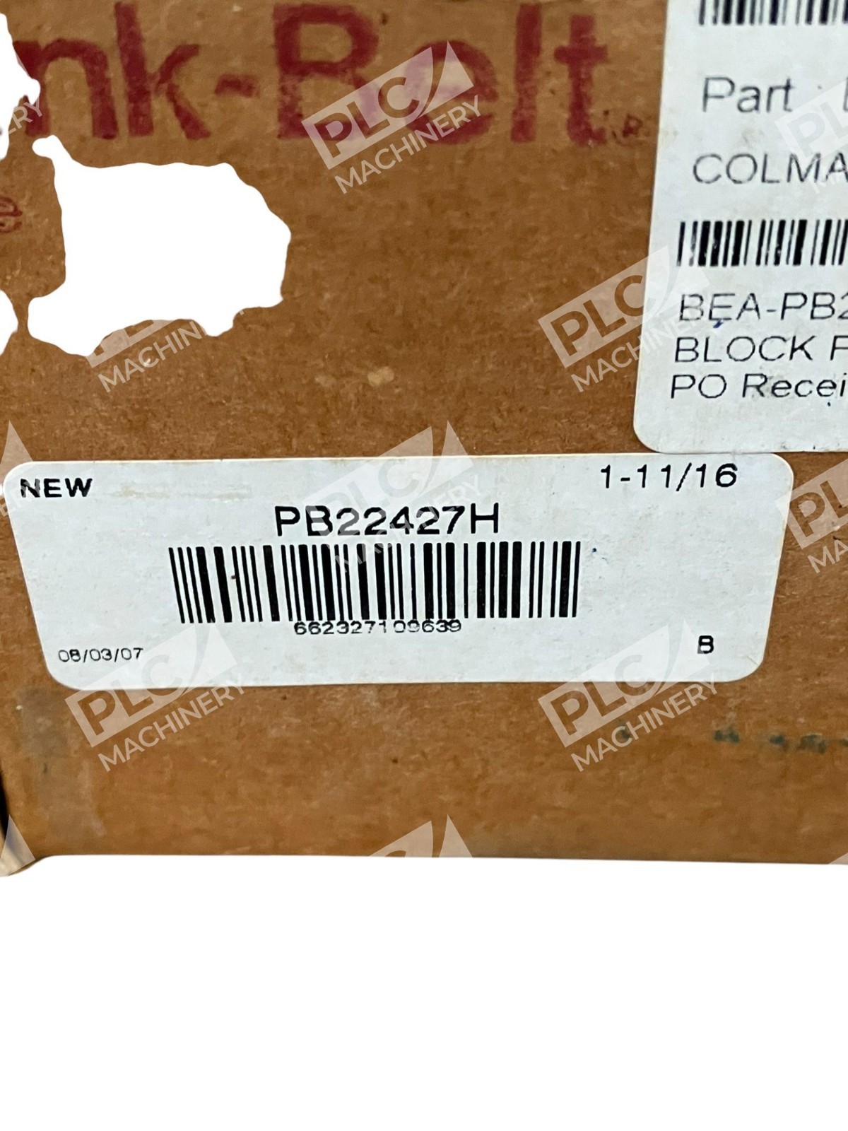 Link-Belt Bearings 1-11/16" Spherical Roller Pillow Block Bearing PB22427H - Image 4