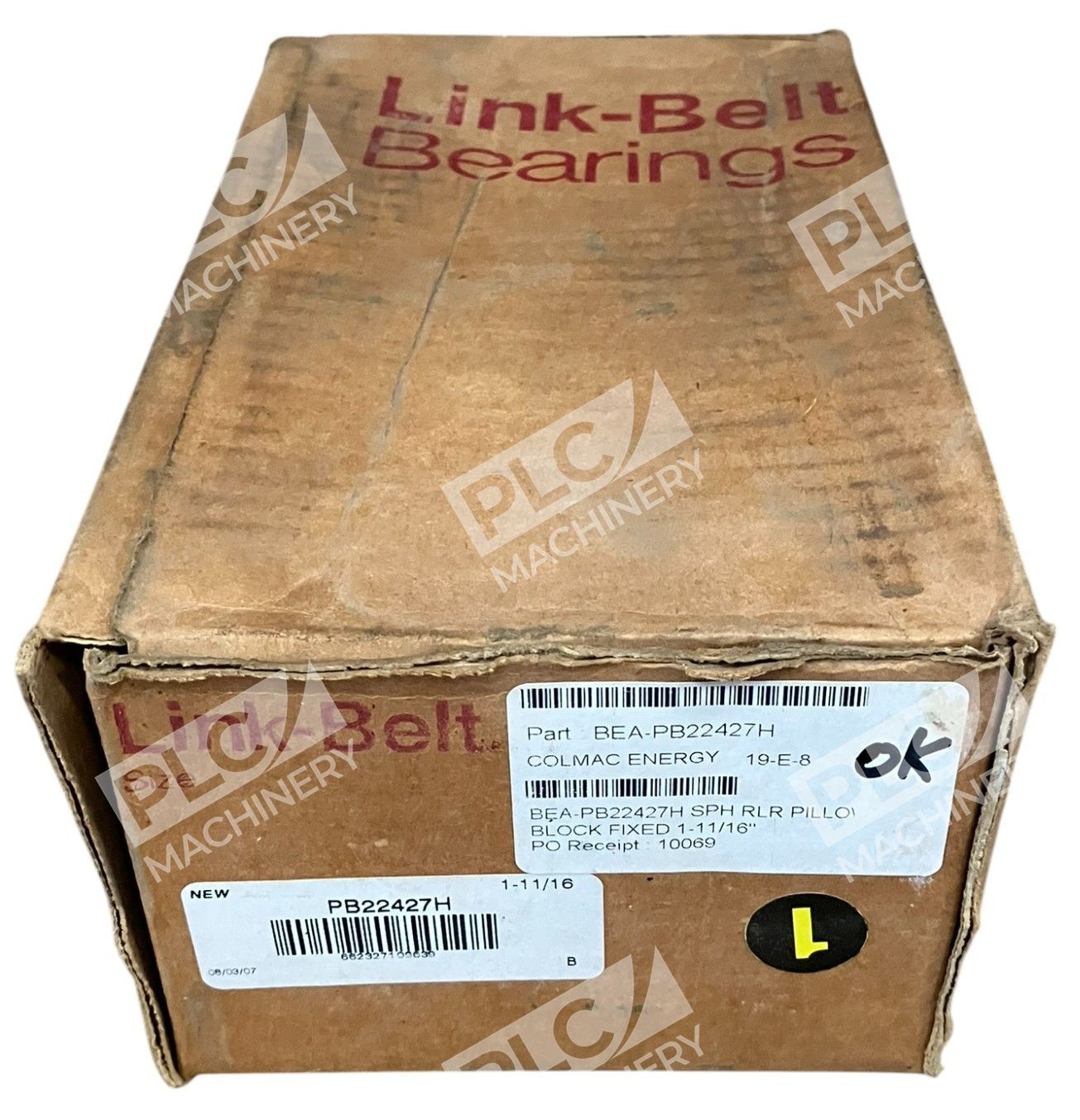 Link-Belt Bearings 1-11/16" Spherical Roller Pillow Block Bearing PB22427H