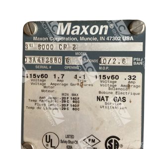 Maxon 17A 6s 40PSI 28BAR Natural Gas Safety Shut Off Motor 3 5000 CP 2 226929432140