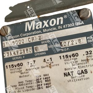 Maxon 17A 6s 40PSI 28BAR Natural Gas Safety Shut Off Motor 3 5000 CP 2 226929432140