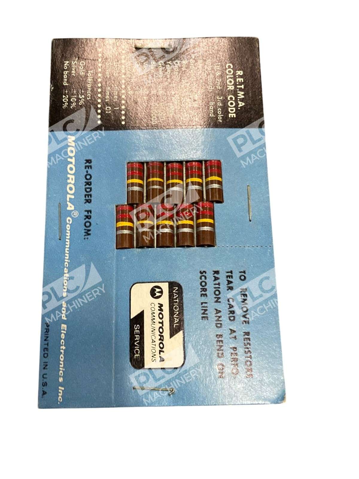 Motorola 6-129615 Carbon Comp Resistor File NOS Vintage 220KΩ 10% 1W Pack of 10 - Image 4