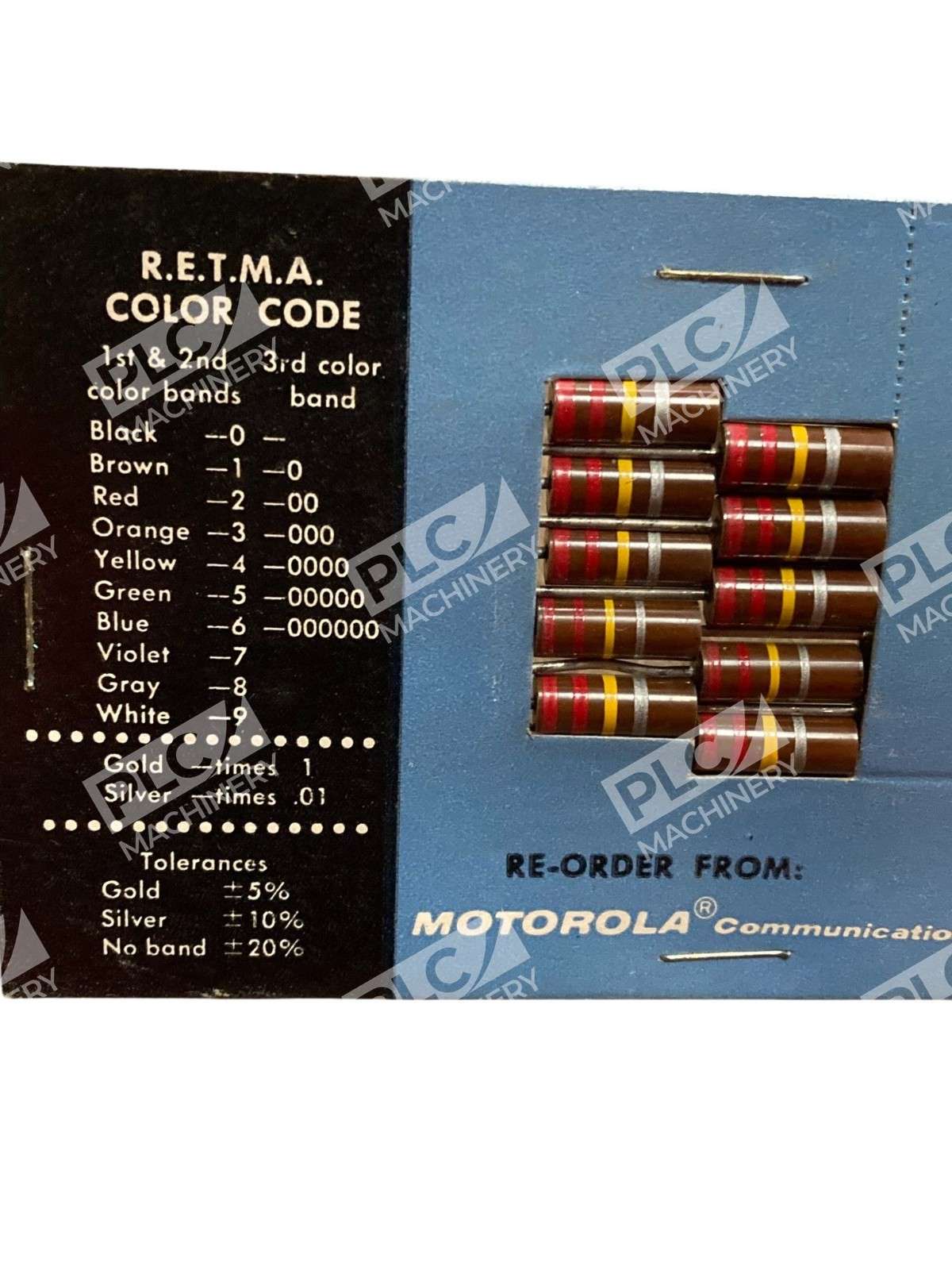 Motorola 6-129615 Carbon Comp Resistor File NOS Vintage 220KΩ 10% 1W Pack of 10 - Image 5