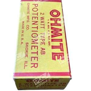 Ohmite CU2552 Potentiometer 25 M 2W Panel Mount U Linear Type AB 297747288750