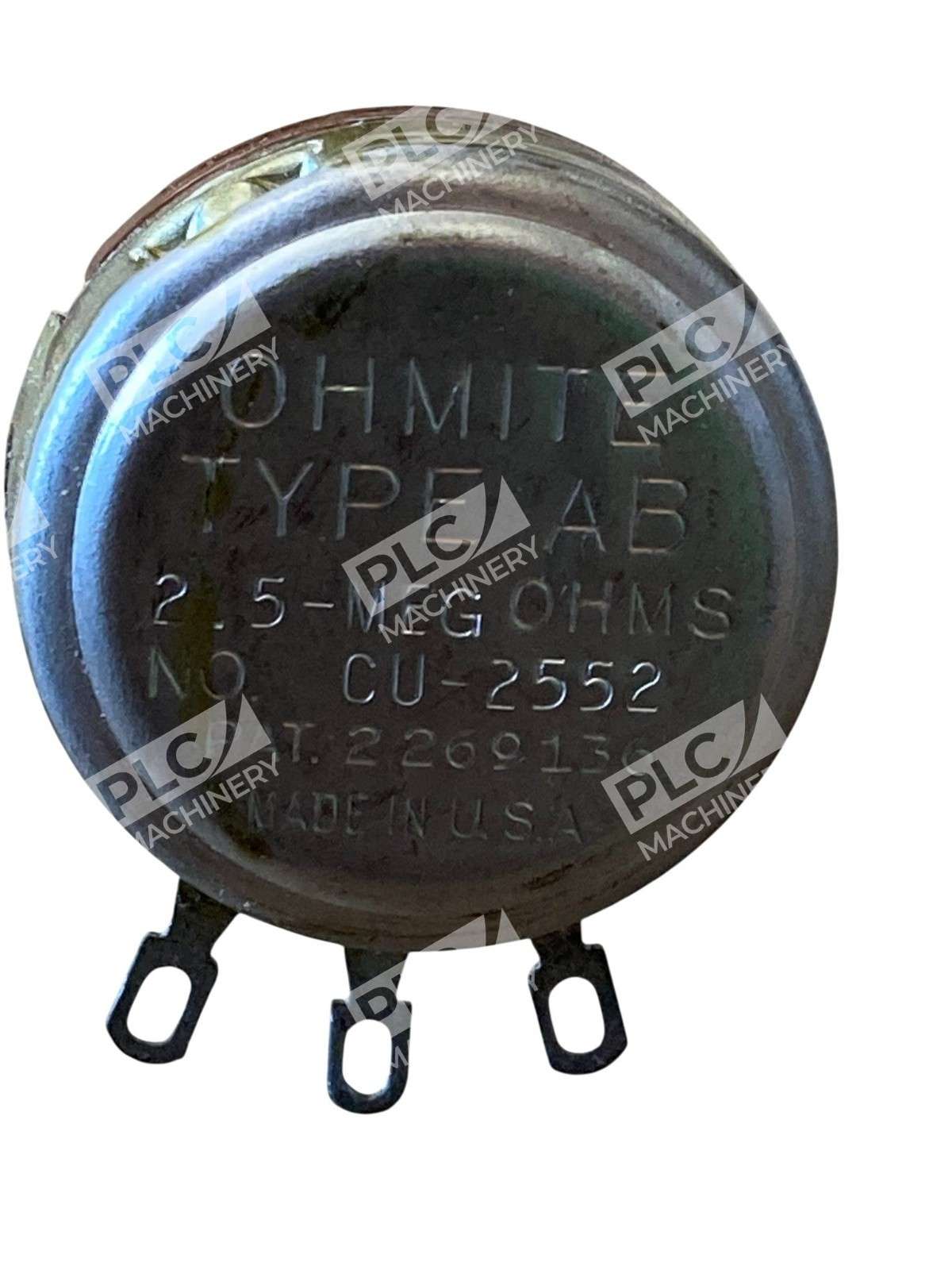 Ohmite CU‑2552 Potentiometer 2.5 MΩ 2W Panel-Mount U-Linear Type AB - Image 7