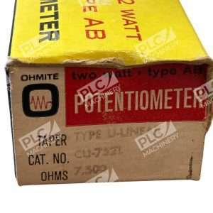 Ohmite CU7521 Potentiometer 75 K 2 W Type AB U Linear Panel Mount 297747481080