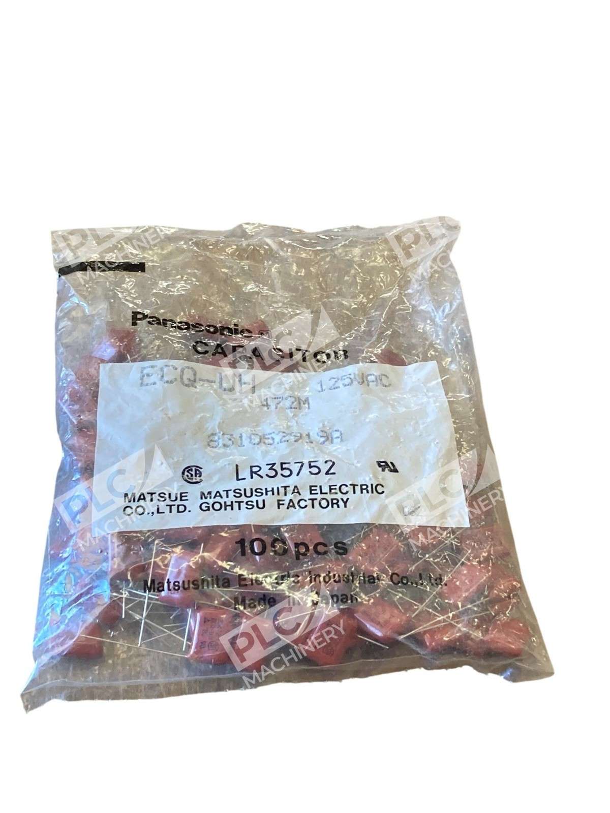 Panasonic ECQ-UH Series Metallized Film Capacitor 125V Pack of 100
