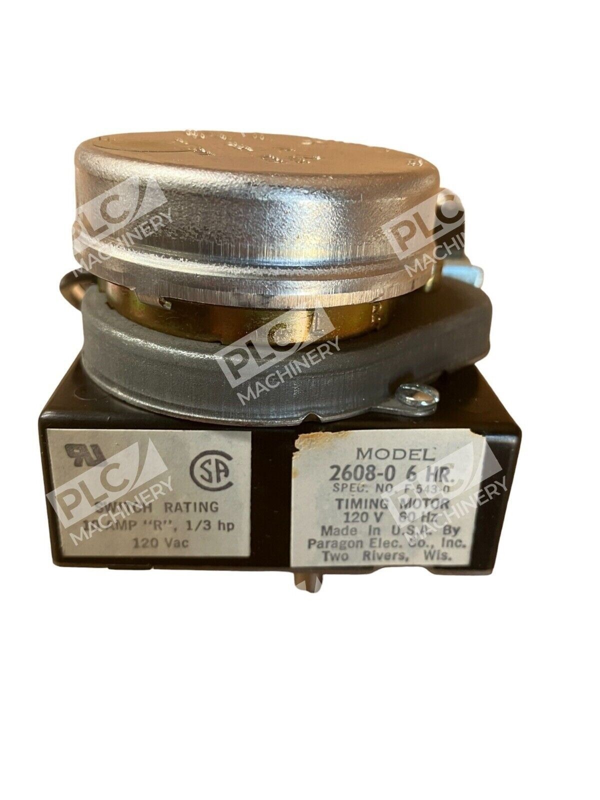 Paragon AMF 2608-00 Time Control Manual Preset Interval Timer 6Hr 120V 60Hz - Image 4