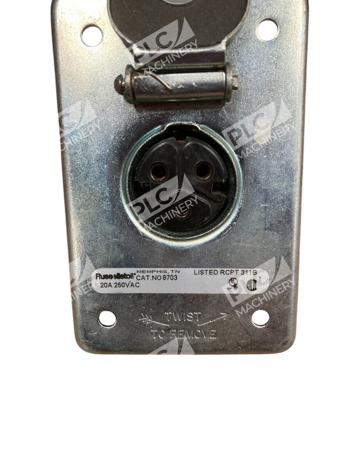 Russellstoll 311B 20A 250VAC Ever-Lok Receptacle 8703 - Image 5