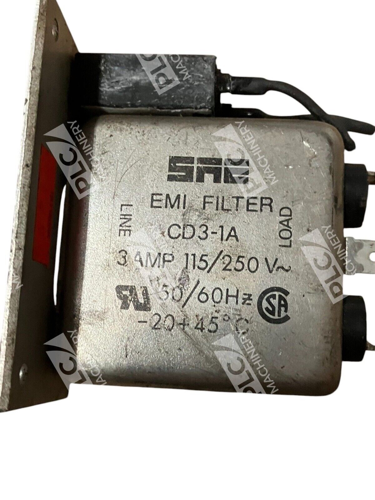 SAE 115/250V 3A 50/60Hz EMI Filter CD3-1A - Image 3