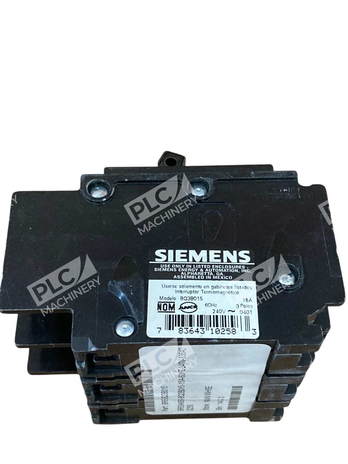 Siemens 3 Pole 15A Circuit Breaker BQ3B015 (lot of 2) - Image 6