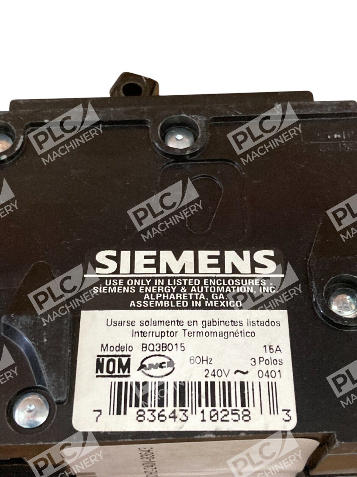 Siemens 3 Pole 15A Circuit Breaker BQ3B015 (lot of 2) - Image 7