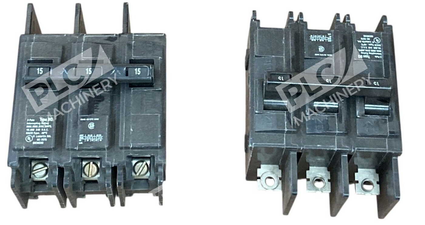 Siemens 3 Pole 15A Circuit Breaker BQ3B015 (lot of 2)