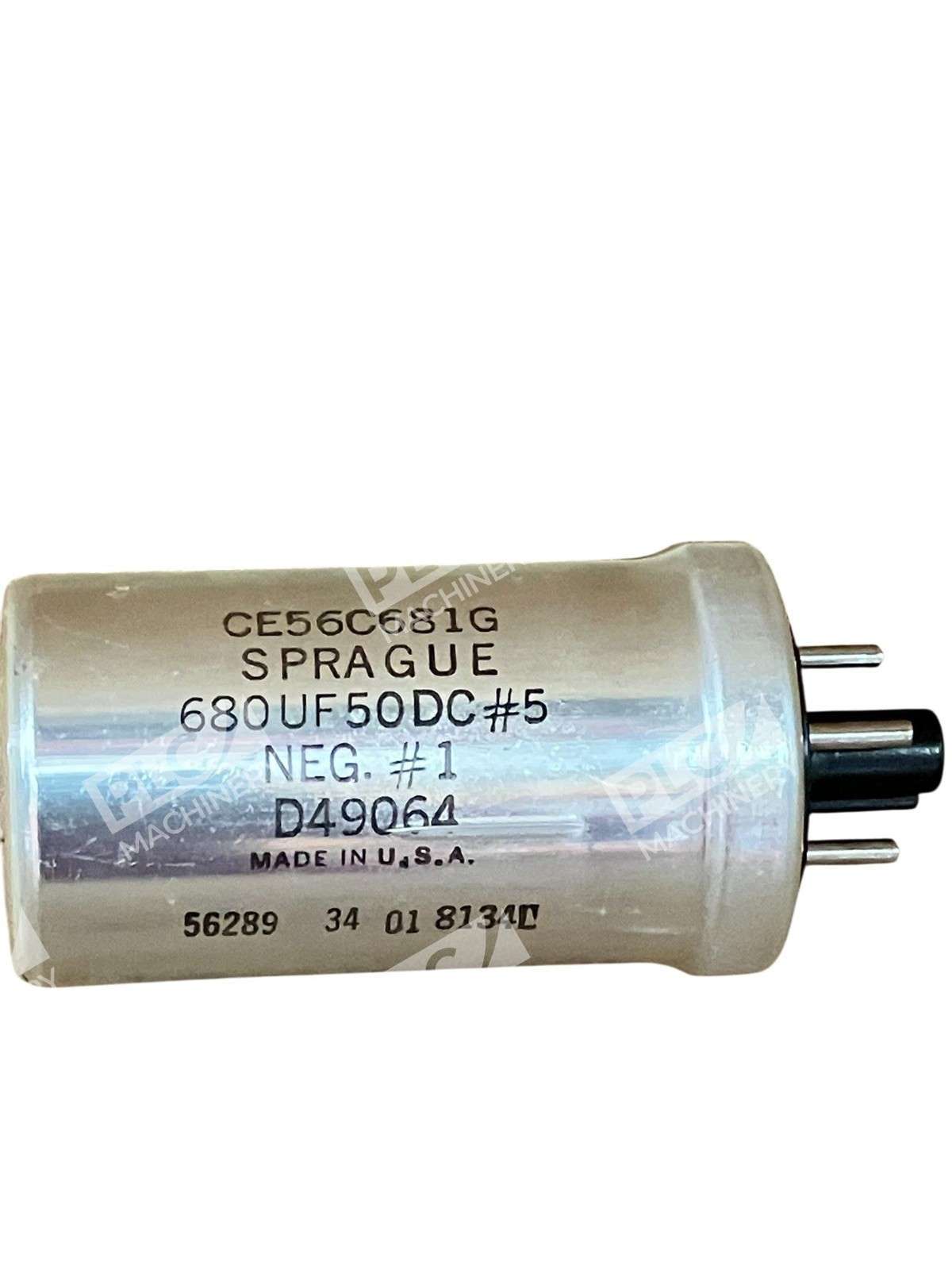 Sprague CE56C681G 680µF 50V Aluminum Electrolytic Capacitor - Image 3
