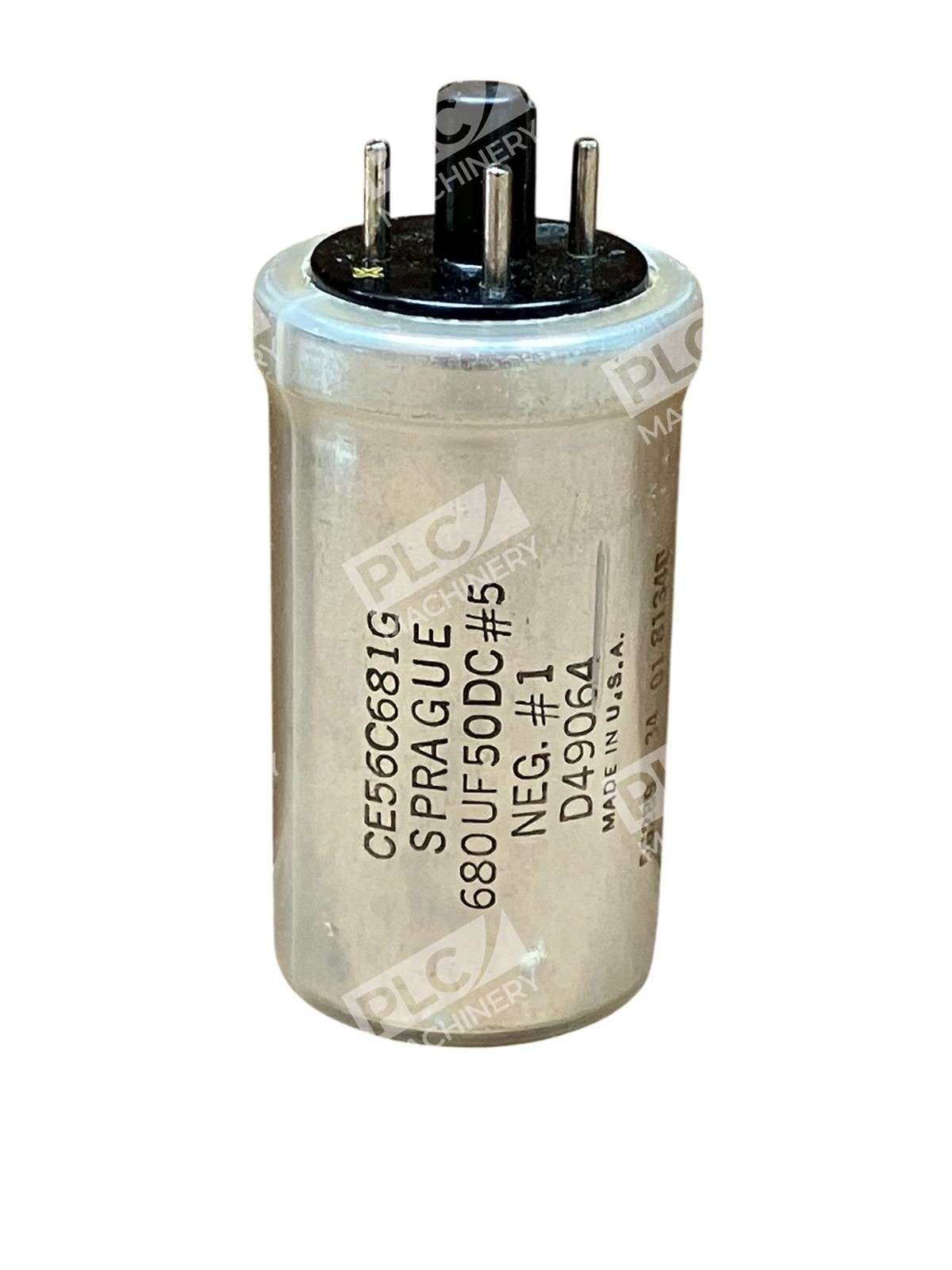 Sprague CE56C681G 680µF 50V Aluminum Electrolytic Capacitor