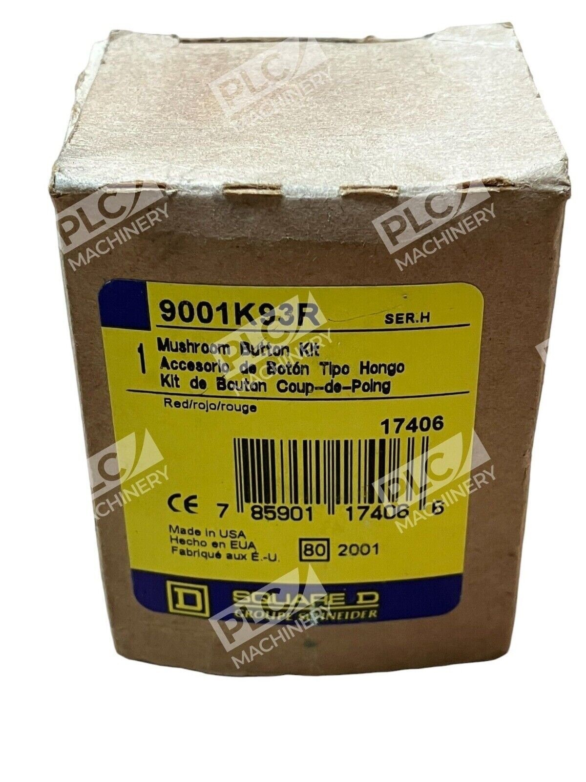 Square D 9001K93R /H Mushroom Button Kit