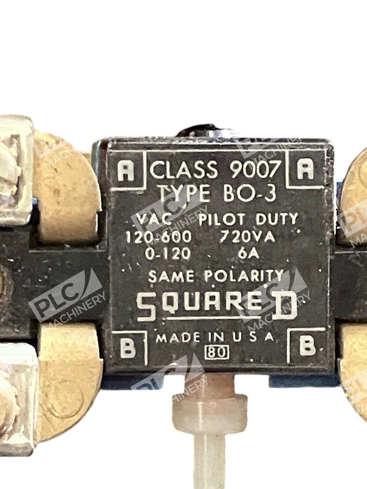 Square D Pneumatic Timing Relay 9050-B0-3D /E w/ 9007-BO-3 - Image 4